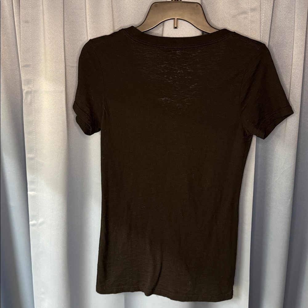 Batman Black V-Neck Tee with Iconic Logo - Picture 3 of 3